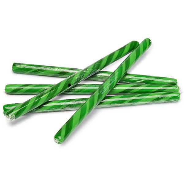 Sour Apple Hard Candy Sticks: 100-Piece Box - Candy Warehouse