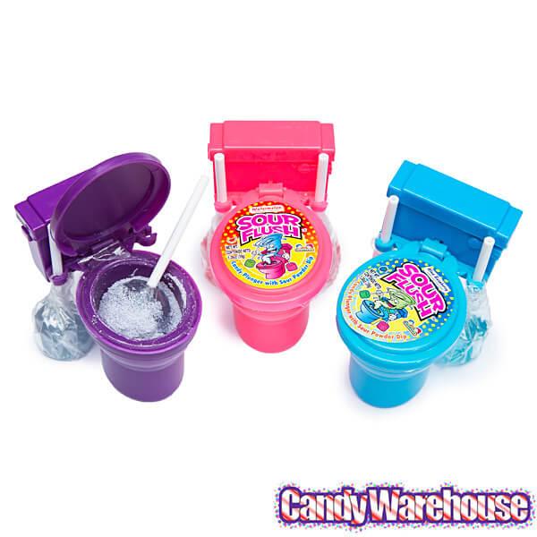 Sour Flush Candy Toilets: 12-Piece Box - Candy Warehouse