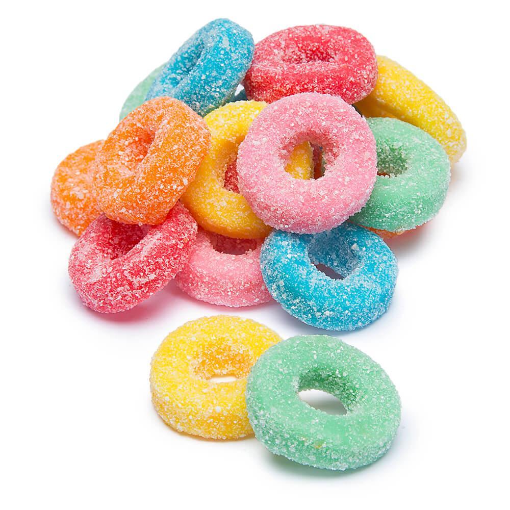 Sour Gummy Mini Rings: 5LB Bag - Candy Warehouse