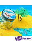 Sour Gummy Sharks Candy: 100-Piece Jar - Candy Warehouse