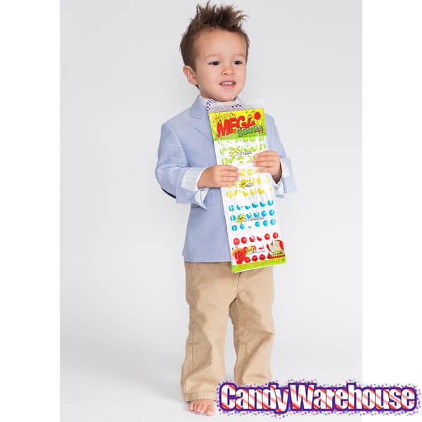 Sour Mega Candy Buttons Sheets: 3-Piece Pack - Candy Warehouse