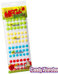 Sour Mega Candy Buttons Sheets: 3-Piece Pack