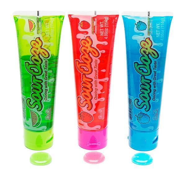 Sour Ooze Tube Liquid Candy Dispensers: 12-Piece Box - Candy Warehouse