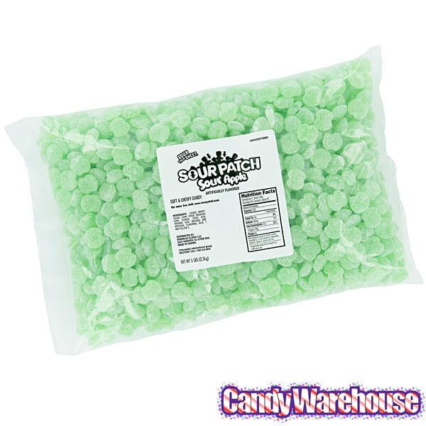 Sour Patch Green Apples Candy: 5LB Bag - Candy Warehouse