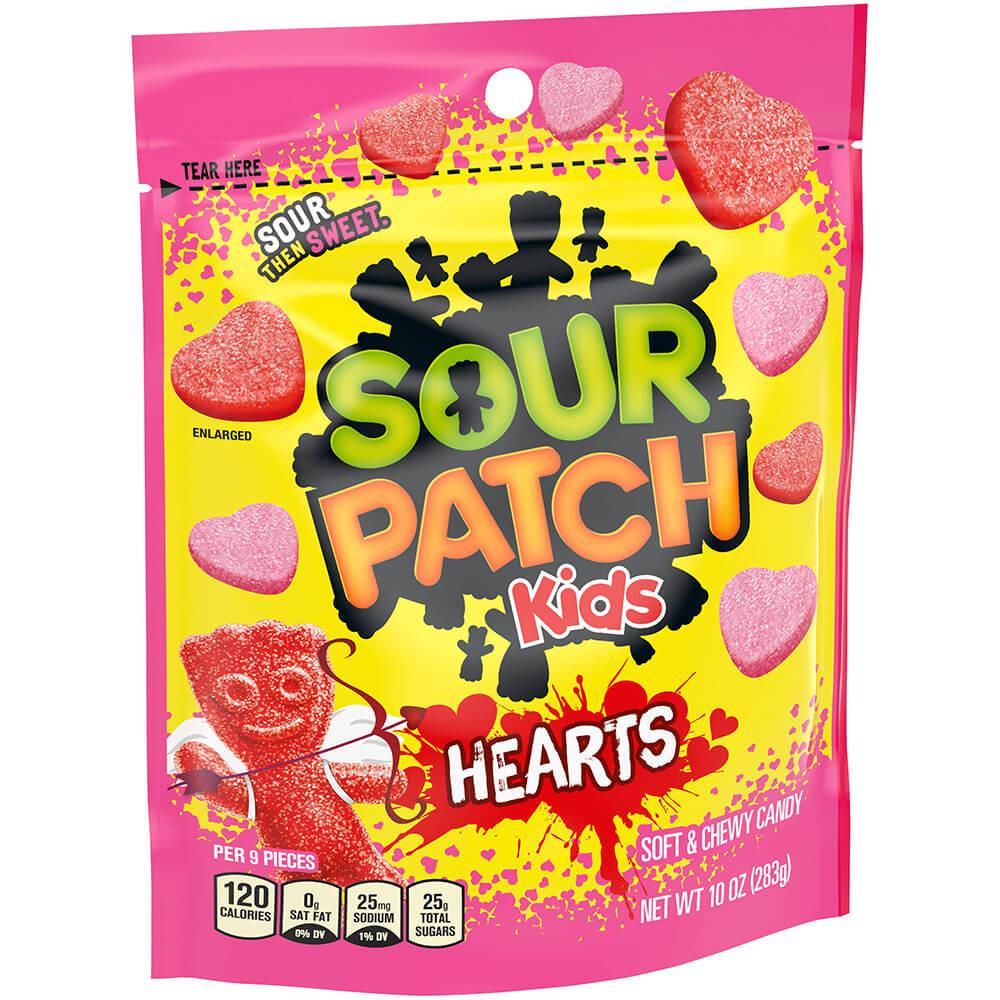 Sour Patch Hearts Candy: 10-Ounce Bag - Candy Warehouse