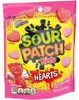 Sour Patch Hearts Candy Stand Up Peg Bag: 6-Piece Case