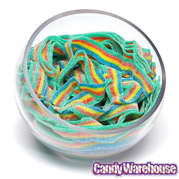 Sour Power Belts Candy - 4 Flavor Rainbow: 3KG Bag - Candy Warehouse