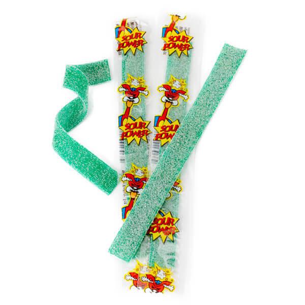 Sour Power Belts - Green Apple: 150-Piece Box - Candy Warehouse