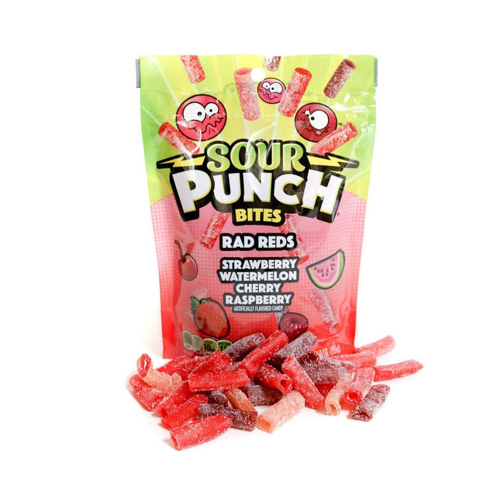 Sour Punch Bites Candy - Rad Reds: 9-Ounce Bag