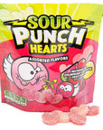 Sour Punch Chewy Candy Hearts: 8-Ounce Bag