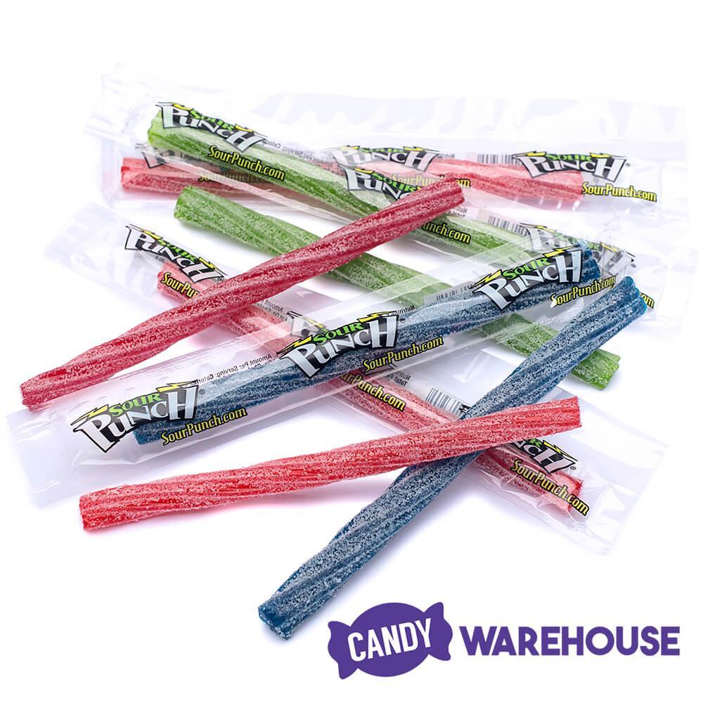 Sour Punch Twists - Wrapped: 180-Piece Tub - Candy Warehouse