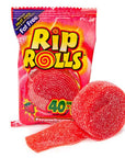 Sour Rip Rolls - Strawberry: 24-Piece Display