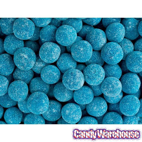 Sour Spanks Chewy Candy Balls - Blue Raspberry: 5LB Bag - Candy Warehouse