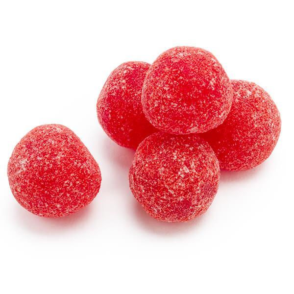 Sour Spanks Chewy Candy Balls - Cherry: 5LB Bag - Candy Warehouse