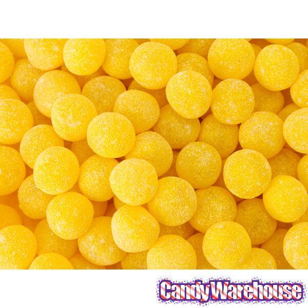 Sour Spanks Chewy Candy Balls - Lemon: 5LB Bag - Candy Warehouse