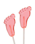 Sparkle Candy Baby Feet Lollipops - Pink: 100-Piece Bag