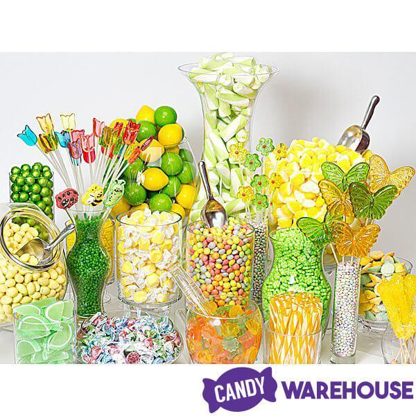 Sparkle Candy Flower Lollipops: 100-Piece Bag - Candy Warehouse