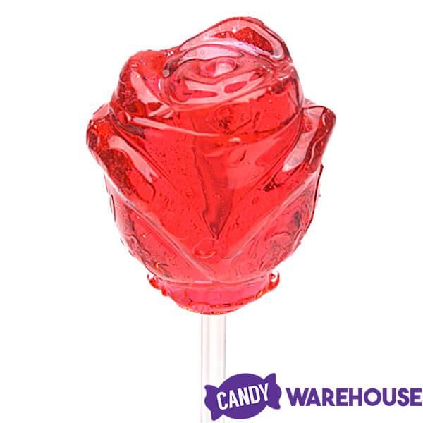 Sparkle Candy Rose Lollipops - Assorted: 100-Piece Bag - Candy Warehouse