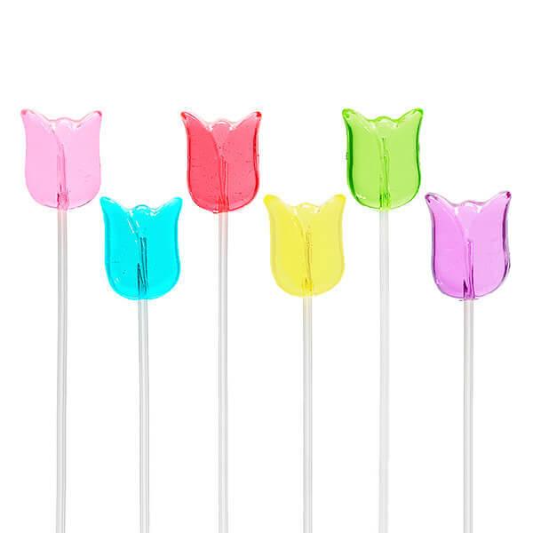 Sparkle Candy Tulip Lollipops: 100-Piece Bag - Candy Warehouse