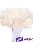 Sparkle Candy White Star Lollipops: 100-Piece Bag - Candy Warehouse