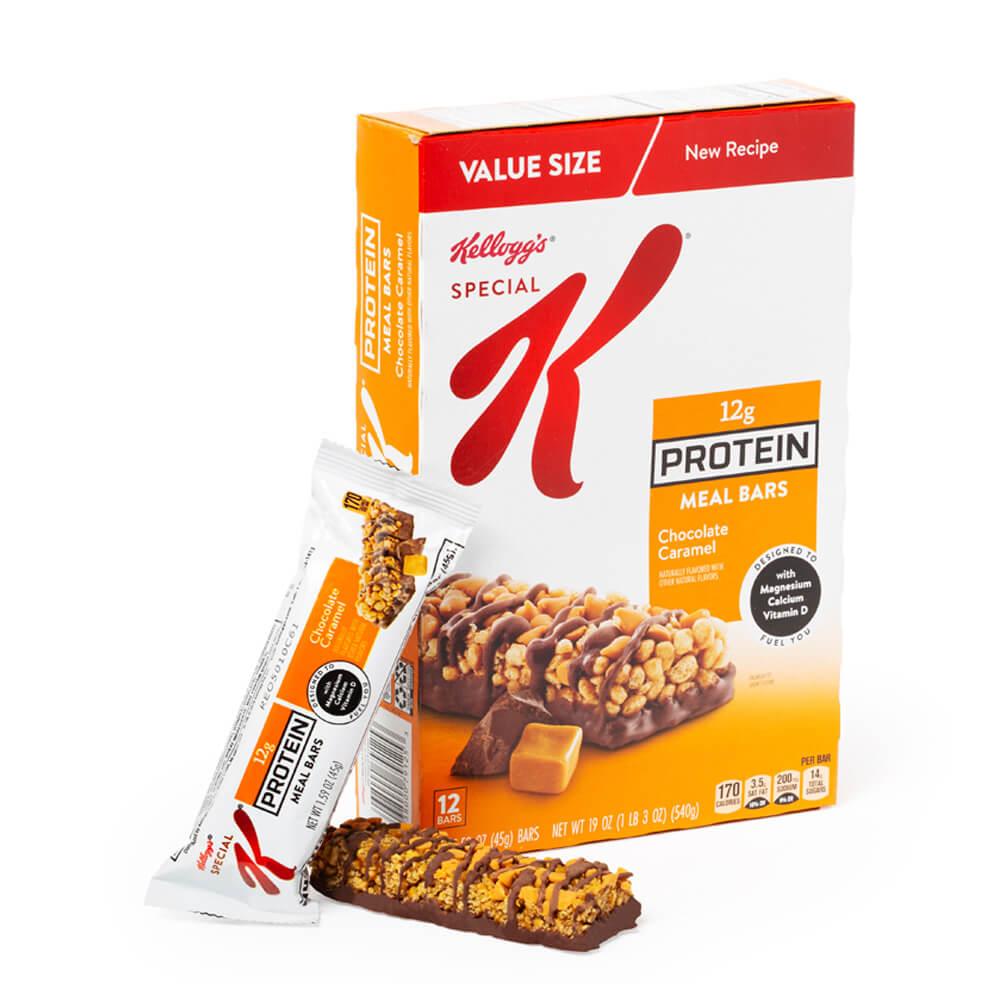 Special K Protein Meal Bars - Chocolate Caramel: 12-Piece Box - Candy Warehouse