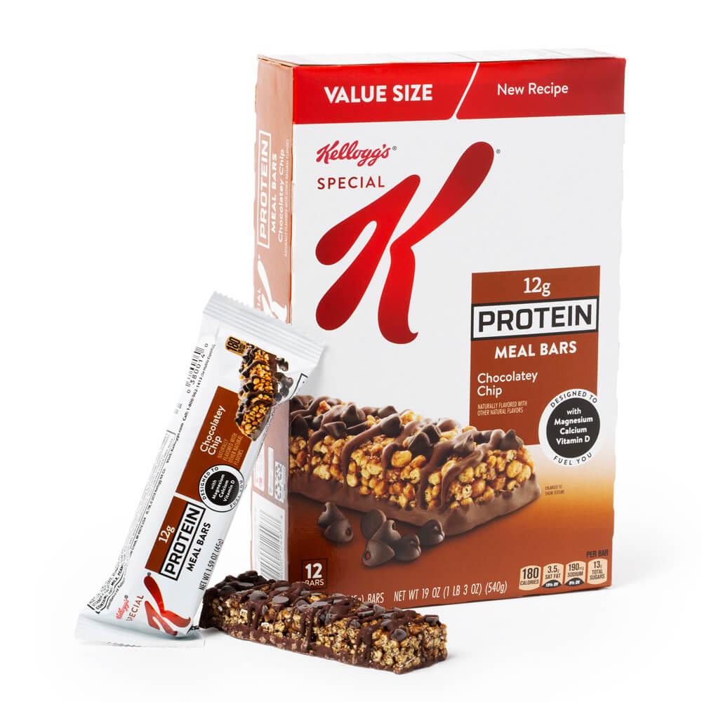 Special K Protein Meal Bars - Chocolatey Chip: 12-Piece Box - Candy Warehouse