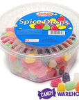 Spice Drops Mini Gumdrops Candy: 24-Ounce Tub - Candy Warehouse