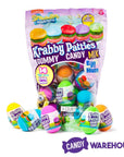 SpongeBob Krabby Patties Gummy Candy Mix Egg Hunt - 14 Piece Bag - Candy Warehouse