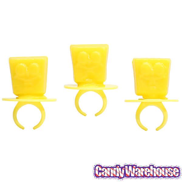 SpongeBob SquarePants Lollipop Candy Rings: 24-Piece Display - Candy Warehouse