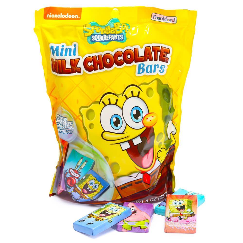 SpongeBob SquarePants Mini Milk Chocolate Bars: 15-Piece Bag - Candy Warehouse