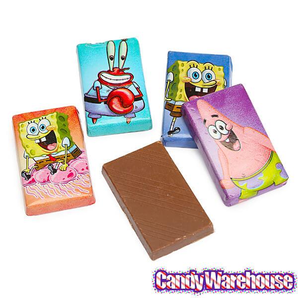 SpongeBob SquarePants Mini Milk Chocolate Bars: 15-Piece Bag - Candy Warehouse