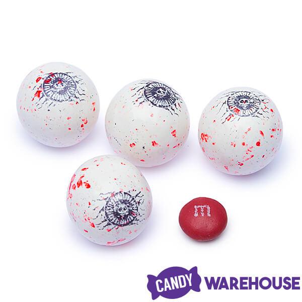 Spooky Eyeballs 1-Inch Gumballs: 850-Piece Case - Candy Warehouse