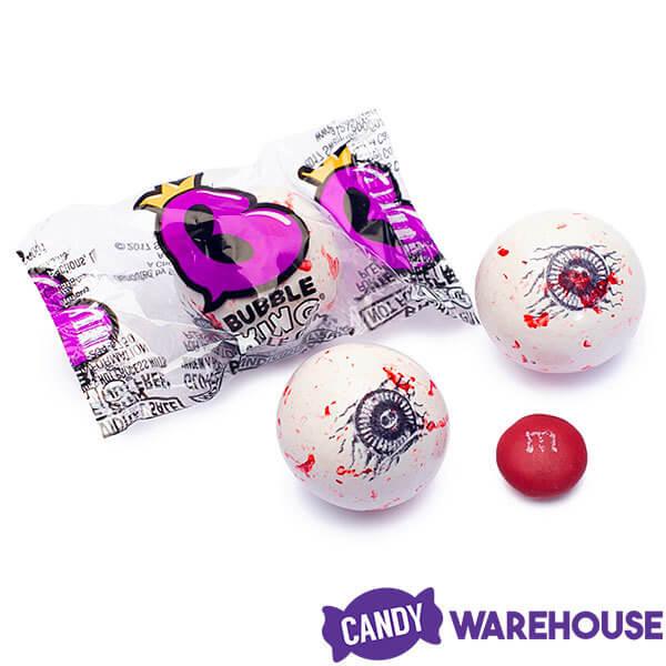 Spooky Eyes Bubble Gum Eyeballs - Wrapped: 100-Piece Bag - Candy Warehouse