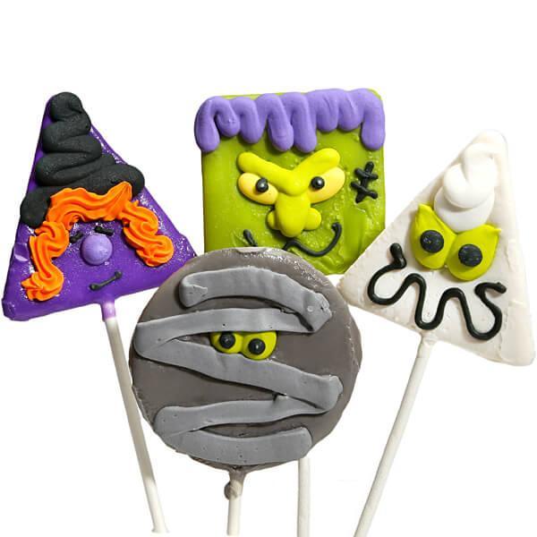 Spooky Halloween Hard Candy Lollipops: 12-Piece Pack - Candy Warehouse