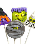 Spooky Halloween Hard Candy Lollipops: 12-Piece Pack