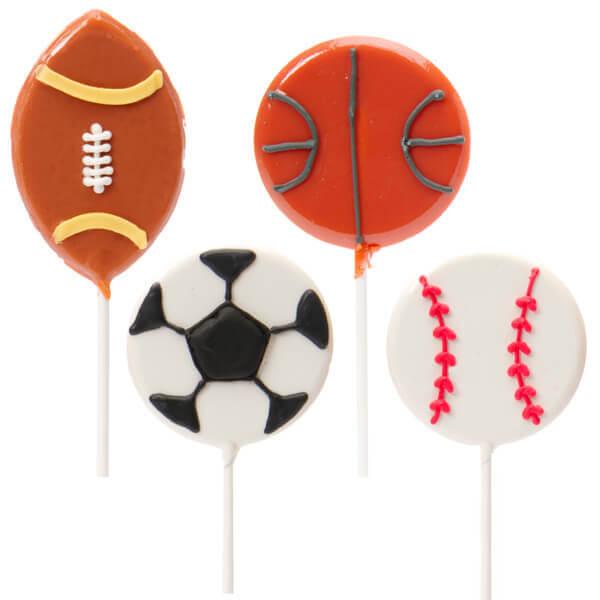 Sports Ball Shaped Pops: 12-Piece Pack - Candy Warehouse