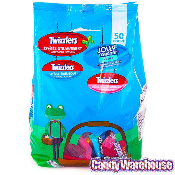 Spring Treats Twizzlers and Jolly Rancher Candy Mega Mix: 50-Piece Bag - Candy Warehouse