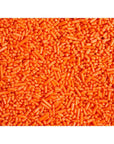 Sprinkle King Candy Sprinkles - Orange: 6LB Carton