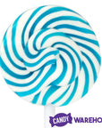 Squiggly Pops Petite Swirl Lollipops - Blue Raspberry: 24-Piece Jar - Candy Warehouse