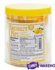 Squiggly Pops Petite Swirl Lollipops - Lemon: 24-Piece Jar - Candy Warehouse