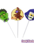 Squire Boone Halloween Characters Jelly Lollipops Candy: 12-Piece Box