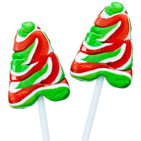 Squire Boone Teeny Christmas Tree Swirl Pops 96-Piece Box