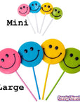 Squire Boone Teeny Smiley Face Lollipops: 48-Piece Box - Candy Warehouse