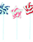 Squire Boone Teeny Swirled Star Lollipops: 24-Piece Box