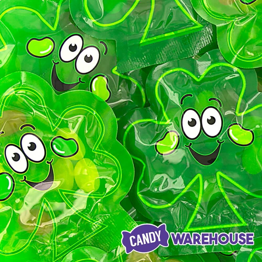 St. Patrick&#39;s Day Jelly Beans Candy in Shamrock Packs: 24-Piece Bag - Candy Warehouse