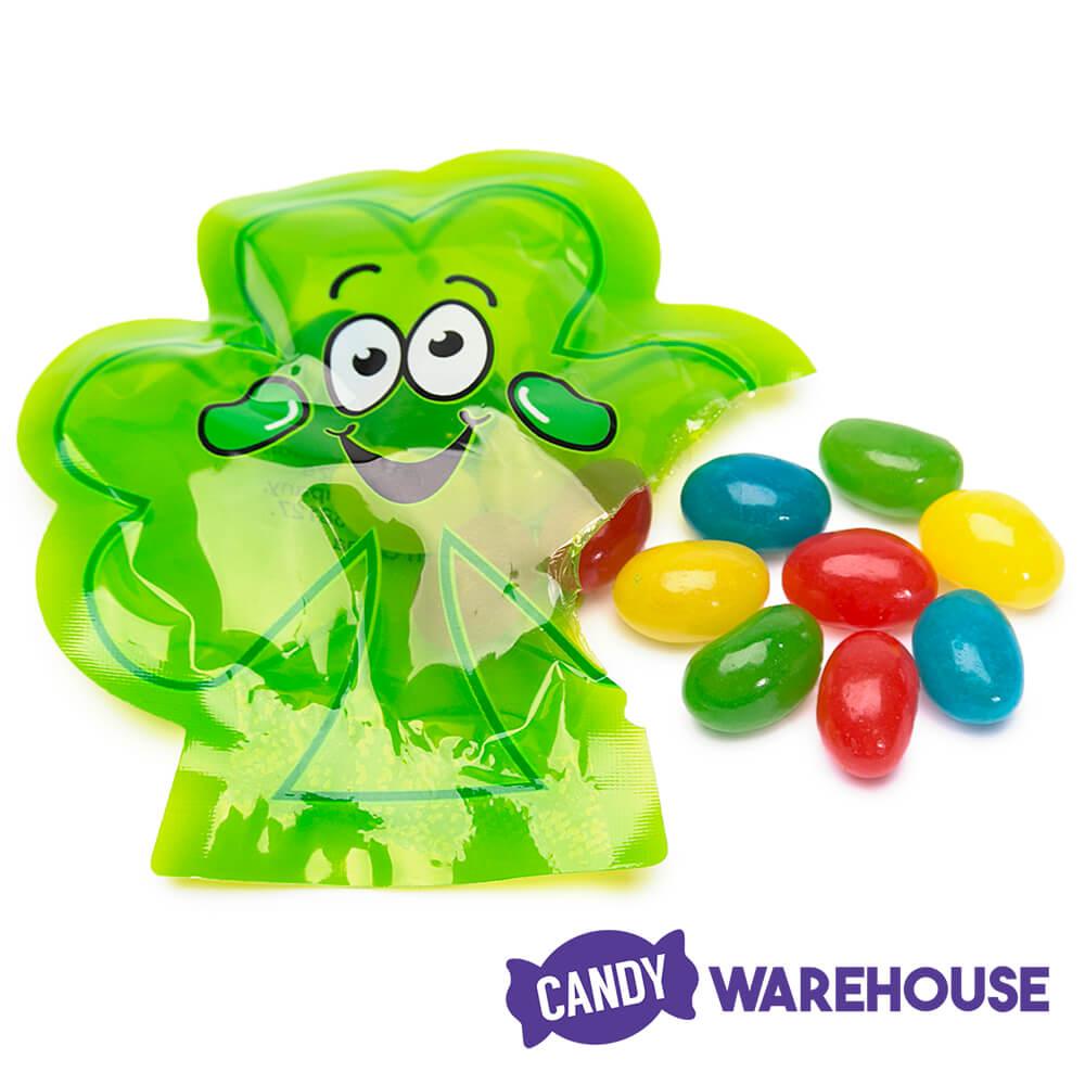 St. Patrick&#39;s Day Jelly Beans Candy in Shamrock Packs: 24-Piece Bag - Candy Warehouse