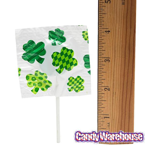 St. Patrick&#39;s Day Shamrock Lollipops: 55-Piece Bag - Candy Warehouse