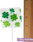 St. Patrick's Day Shamrock Lollipops: 55-Piece Bag - Candy Warehouse