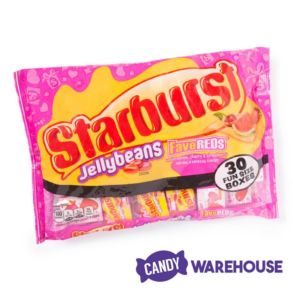 Starburst FaveREDs Jelly Beans Candy Packs: 30-Piece Bag - Candy Warehouse