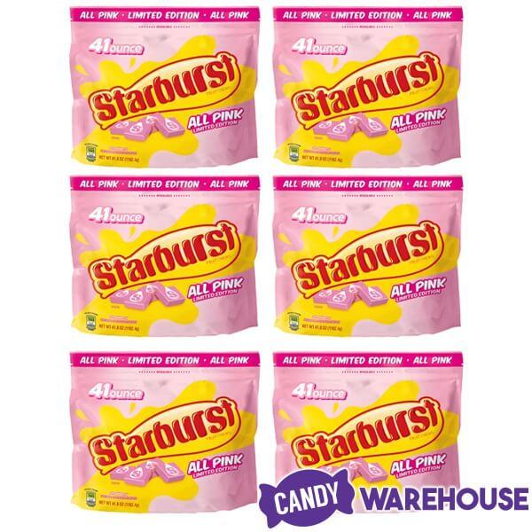 Starburst Fruit Chews Candy - All Pink: 15LB Case - Candy Warehouse